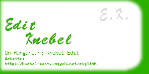 edit knebel business card